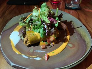 To die for!!! Enchiladas with jackfruit  at Moksa in Ubud