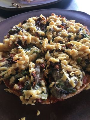 Cassava Bass Pizza at Moksa in Ubud