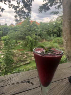 Strawberry fizz  at Moksa in Ubud