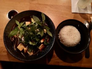 Kuay Tiew soup  at Nam in Tel Aviv