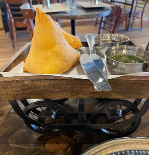 Vegan Samosas  at Mukka in Fitzroy