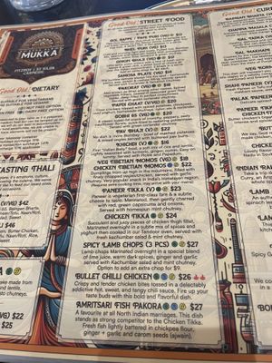 Street Food Menu  at Mukka in Fitzroy