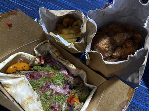 Shawarma and spice bag   at The Gourmet Offensive in Galway