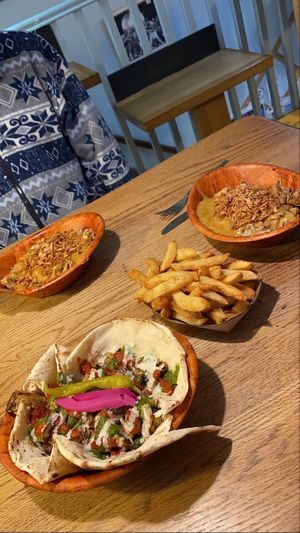 shawarma and gado gado at The Gourmet Offensive in Galway