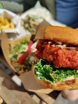 The Arancini burger (a must-try - very different from other burgers in Galway😍 ) at The Gourmet Offensive in Galway