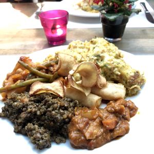 Plate one of three... yum! at Komkommertijd in Ghent