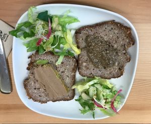 Duo de tartines: joie gras & caviar de chia  at LULU - Graine d'un Monde in Dijon