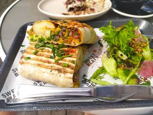 Breakfast burrito at Sweet Beat Cafe in Sligo