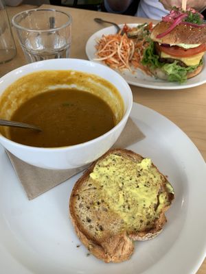 Carrot & celeriac soup at Sweet Beat Cafe in Sligo