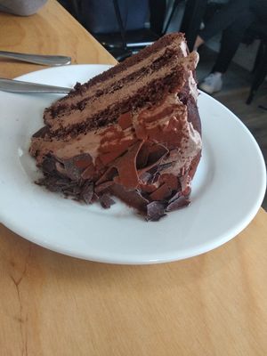 Chocolate cake  at Sweet Beat Cafe in Sligo