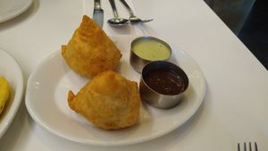 Best samosas ever at Sagar Vegan & Vegetarian Restaurant - Harrow in North West London