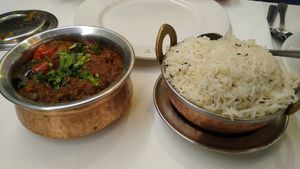 Aubergine curry at Sagar Vegan & Vegetarian Restaurant - Harrow in North West London