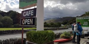 great views from outside seating at Moel Siabod Cafe in Betws-y-coed