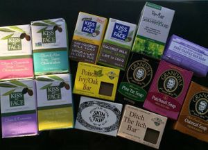 They sell natural bath and body and laundry products, as well as natural dog and cat treats. Great selection. at Lucky Johnson General Store in Wardensville