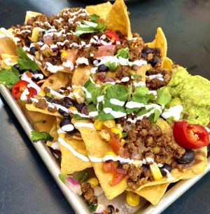 Southwestern Nachos at Veggie Grill in Woodland Hills