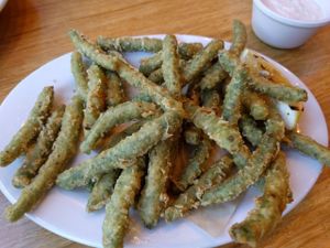tempura green beans at Veggie Grill in Woodland Hills