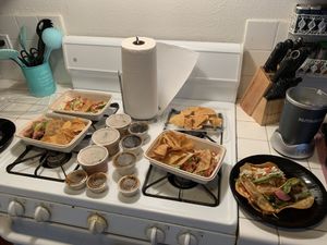 Tuesday taco has never been so easy and fun! We got all 3 options.  at Veggie Grill in Woodland Hills