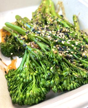 Sesame ginger broccolini ✨Delicious  at Veggie Grill in Woodland Hills