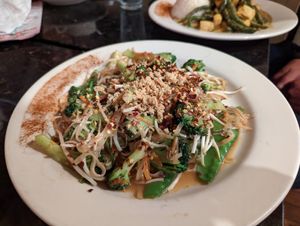 Vegan Pad Thai. at Lemon Grass Fusion Bistro in Columbus