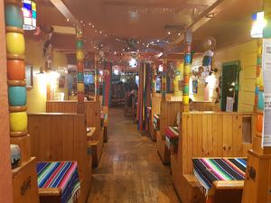 Booth seating section at Montezuma's in Crows Nest