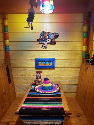 Booth at Montezuma's in Crows Nest