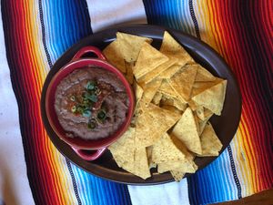 Refried beans at Montezuma's in Coolangatta