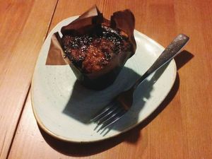 vegan Blueberry Muffin at Copperhouse Chocolate in North London