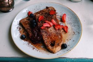 vegan French Toast at Copperhouse Chocolate in North London