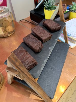 Brownies at Copperhouse Chocolate in North London