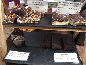 Vegan cakes  at Copperhouse Chocolate in North London