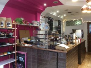 The counter at Copperhouse Chocolate in North London