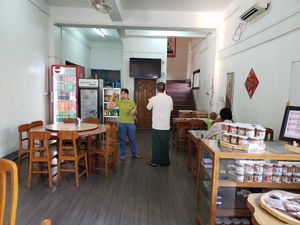 inside at Lanmadaw Vegetarian Restaurant in Yangon