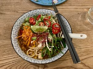 Noodle bowl. at Pastva in Prague