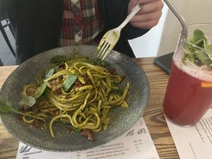 Pasta pesto   at Pastva in Prague