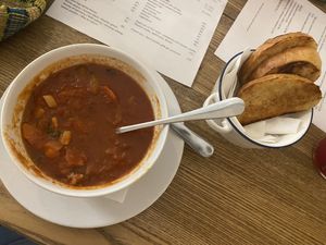 Italian tomato soup   at Pastva in Prague