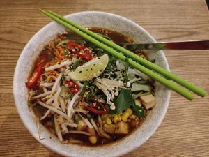 Ramen from permanent menu at Pastva in Prague