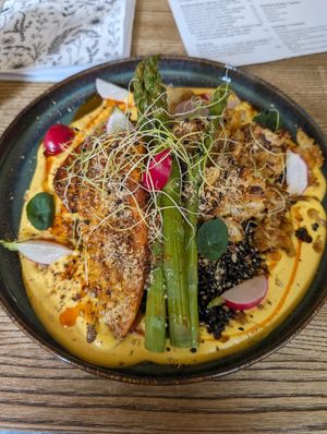 Carrot cream at Pastva in Prague