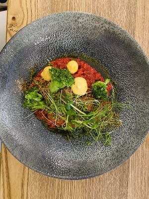 Beetroot Risotto at Pastva in Prague