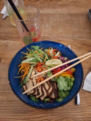 Soba bowl at Pastva in Prague