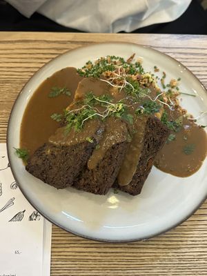 Lentil loaf  at Pastva in Prague