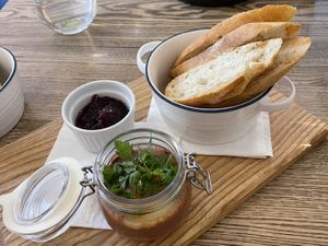 Mushroom pate  at Pastva in Prague