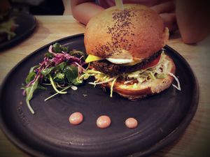 Gourmet cheese burger ❤️❤️❤️ at Pastva in Prague