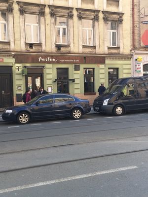 Entrance at Pastva in Prague