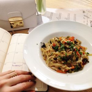 noodles at Pastva in Prague