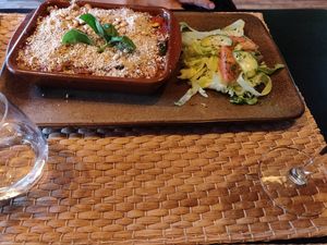 Vegetable lasagna at Markies de Salade in Deurle