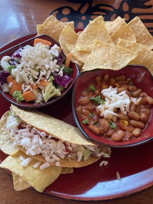 Chilli and taco at Montezuma's in Ipswich