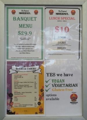 sinage at Montezuma's - Redcliffe in Moreton Bay Region