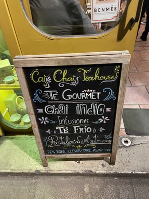 Chai tea  at Caj Chai Teahouse in Barcelona