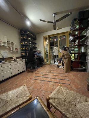 Inside  at Caj Chai Teahouse in Barcelona