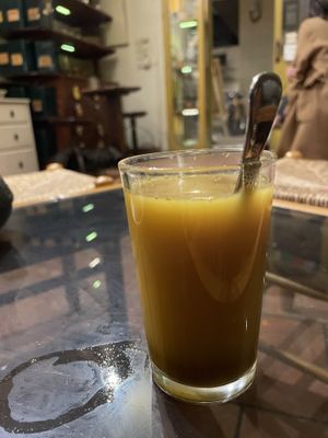 Chai latte  at Caj Chai Teahouse in Barcelona